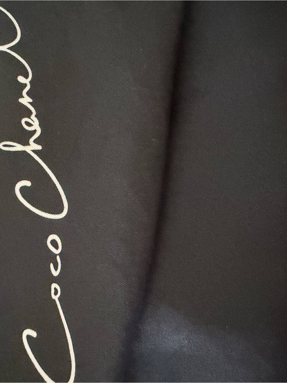 Chanel Mademoiselle Coco print Portrait Silk Scarf. - Picture 10 of 16